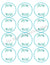 Printable Pantry Labels 2.5" Circles- Watercolor Leaf