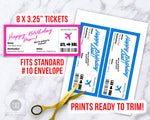 Editable Plane Ticket Boarding Pass Printable