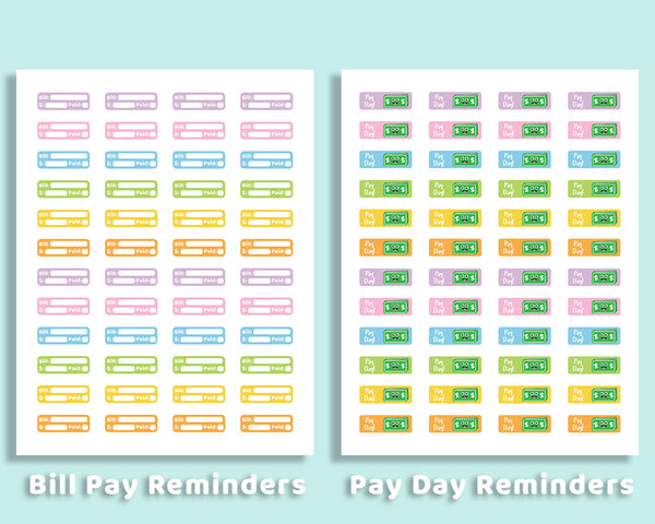 Planner Starter Kit- Financial Stickers - The Digital Download Shop