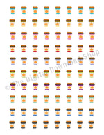 Pumpkin Spice Latte Printable Planner Stickers- The Digital Download Shop