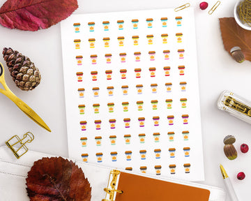 Pumpkin Spice Latte Printable Planner Stickers