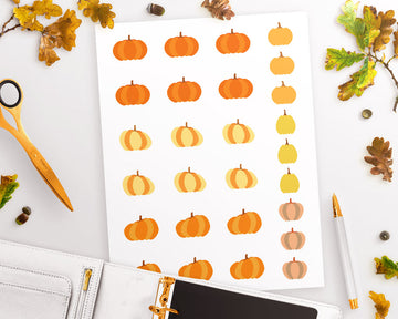 Pumpkin Fall Planner Stickers