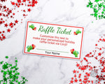 Christmas Raffle Ticket Template Editable