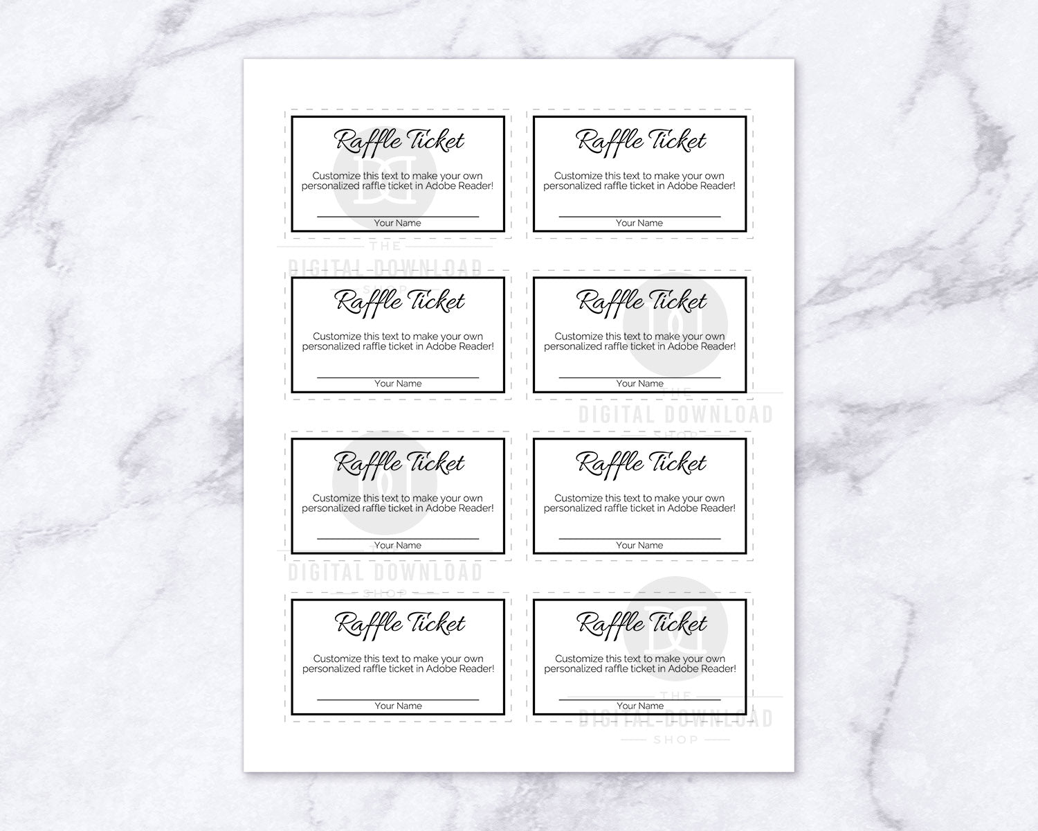 raffle-ticket-template-editable-printable-black-and-white-the-digital-download-shop for Free Printable Raffle Ticket Template With Numbers Raffle Ticket Template Editable Printable- Black and White | The Digital Download Shop for Free Printable Raffle Ticket Template With Numbers