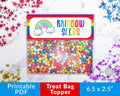 Rainbow Seeds Treat Bag Topper Printable