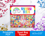 Rainbow Seeds Treat Bag Topper Printable- These cute printable DIY bag toppers are the perfect finishing touch to your party treat bags! | Saint Patrick's Day party favors, St. Patrick's Day party ideas, rainbow birthday part favors, unicorn birthday, St. Paddy's, #StPatricksDay #birthdayFavors #DigitalDownloadShop