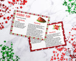 Holiday Recipe Card Printable Template