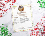 Christmas Recipe Sheet Template Printable