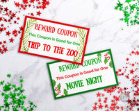 Christmas Reward Coupon Template- Watercolor