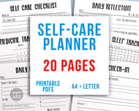 Self-Care Planner Printables Bundle