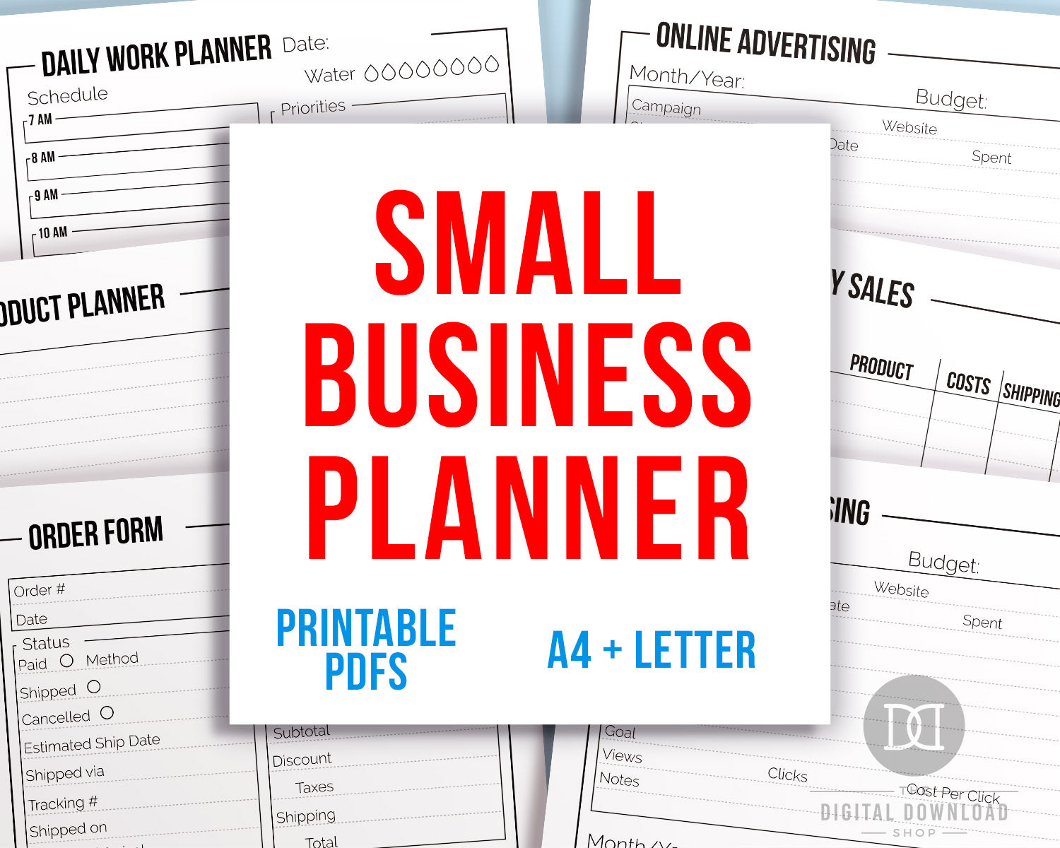 Small Business Planner Printable | The Digital Download Shop small-business-planner-printable-the-digital-download-shop