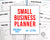 Small business planer printable bundle with 34 helpful pages! Use this huge business management planner to stay on top of all aspects of your business!