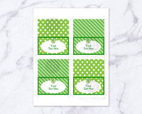 St. Patrick's Day Food Tents Printable
