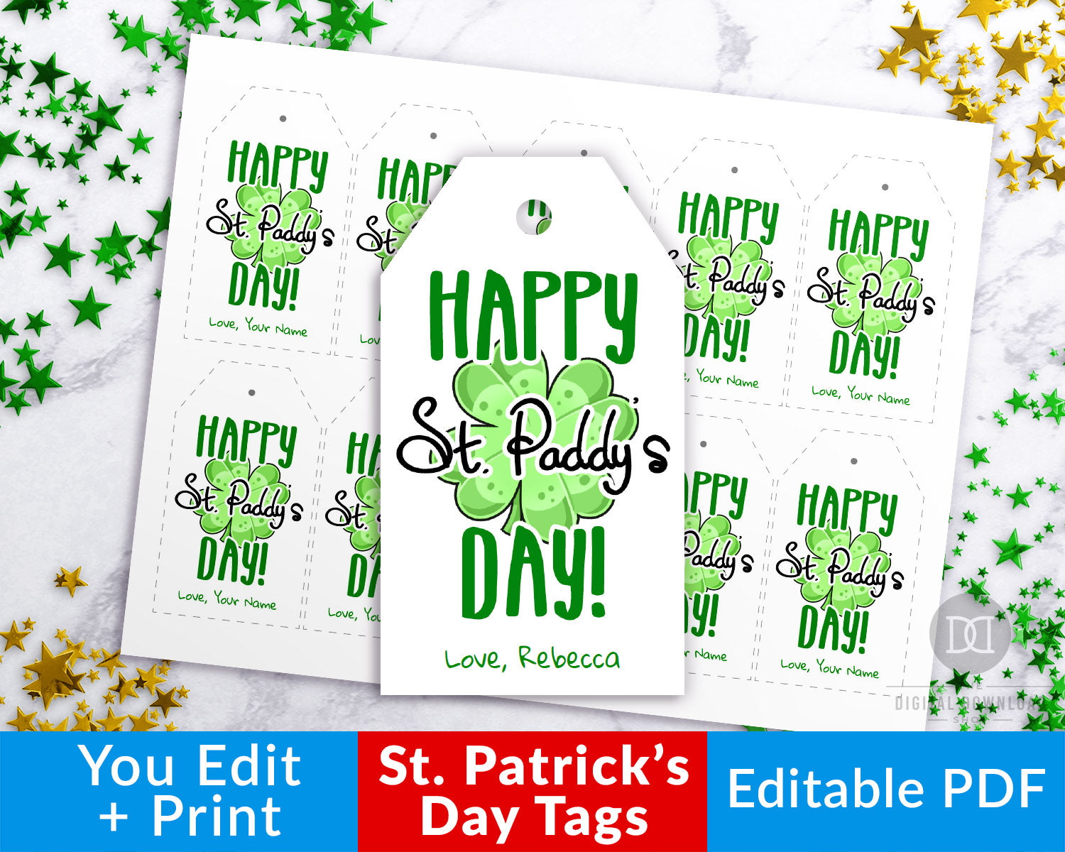 st-patrick-s-day-tag-printable-happy-st-paddy-s-day-the-digital-download-shop for Happy St Patricks Day Free Printable Pdf St. Patrick's Day Tag Printable- Happy St. Paddy's Day | The Digital Download Shop for Happy St Patricks Day Free Printable Pdf