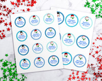 Snowman Sugar Scrub Labels Editable Printable