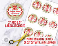 Sugar Scrub Labels- Vanilla Editable Printable
