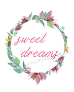 Sweet Dreams Nursery Printable- The Digital Download Shop