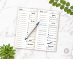 Traveler's Notebook Daily Planner Printable- This TN day planner is exactly what you need to plan your daily schedule and have your best day ever! | TN inserts, TN midori, TN standard size, TN regular, #travelersNotebook #planner #DigitalDownloadShop