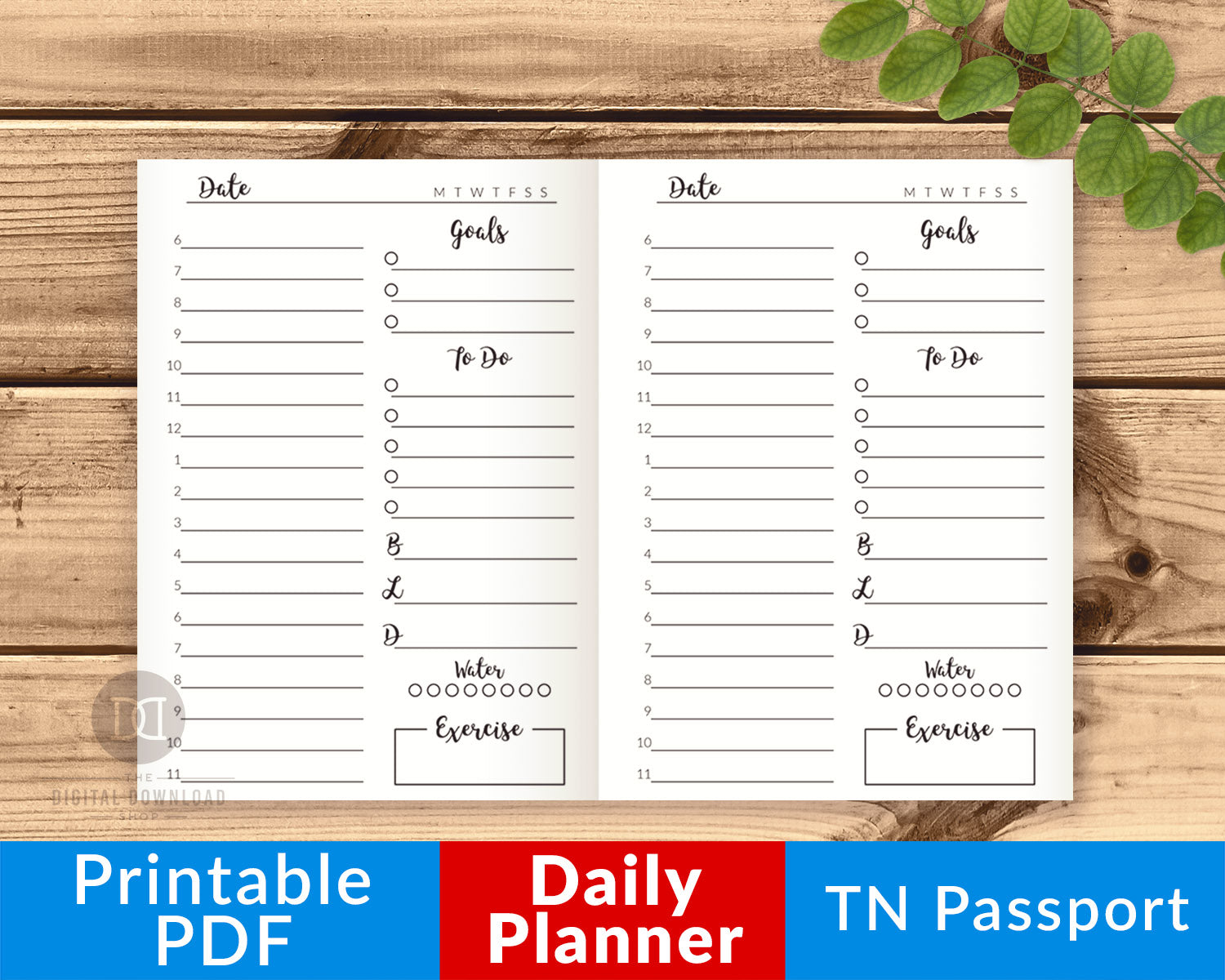 tn-passport-daily-planner-printable-the-digital-download-shop for Free Printable Passport Pdf For Students TN Passport Daily Planner Printable | The Digital Download Shop for Free Printable Passport Pdf For Students