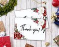 Printable Thank You Card- Holiday Florals