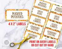 Thanksgiving Labels Printable- Narrow