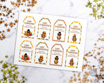 Editable + Printable Thanksgiving Favor Tags- These tags are the perfect way to send home Thanksgiving leftovers or to finish off your Friendsgiving party favors! | Thanksgiving leftovers tags, Thanksgiving printable, #Thanksgiving #favorTags #printable #DIY #DigitalDownloadShop