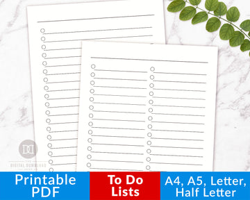 To Do List Printables- Large Layout