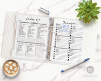Travel planner printable bundle with 16 helpful pages! Use these vacation planner printables to prepare for your trip and keep track of important information!