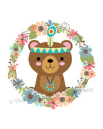 Tribal Bear Nursery Printable- The Digital Download Shop