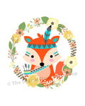 Tribal Fox Nursery Printable