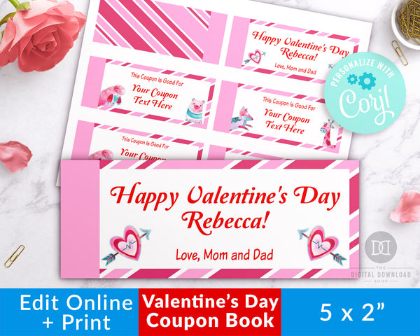 Kids Valentine's Day Coupon Book Template