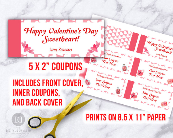 Love Coupons Editable Printable