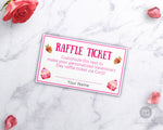 Valentine's Raffle Ticket Editable- Desserts