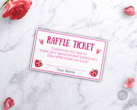 Valentine's Raffle Ticket Printable- Love Potion
