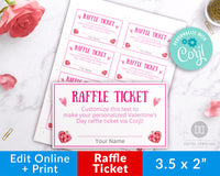 Valentine's Raffle Ticket Printable- Love Potion