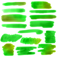 Green Watercolor Clipart- Smears