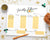 Weekly Planner Printable- Horizontal Floral Watercolor- The Digital Download Shop