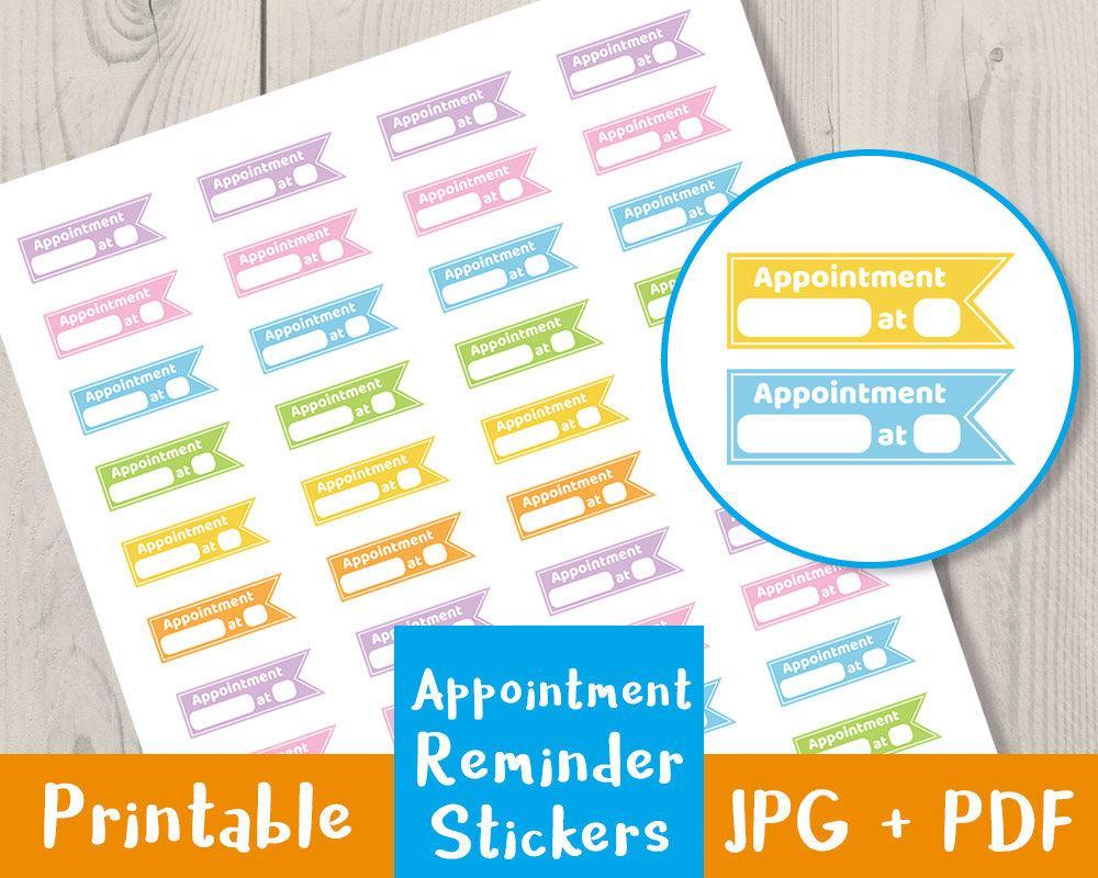 appointment-reminder-printable-planner-stickers-the-digital-download-shop for Free Printable Planner Date Stickers Appointment Reminder Printable Planner Stickers | The Digital Download Shop for Free Printable Planner Date Stickers