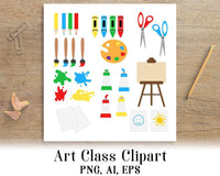Art Class Clipart - The Digital Download Shop