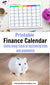 Bill Payments Calendar Printable- Never forget about a bill again with this helpful finance calendar! It's undated, so you can use it for any month or year! | how to stop paying bills late, how to remember to pay bills, #financeCalendar #bills #personalFinance #DigitalDownloadShop