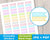 Blank Horizontal Flag Printable Planner Stickers - The Digital Download Shop