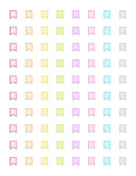 Blank Mini Flag Printable Planner Stickers - The Digital Download Shop