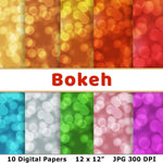Bokeh Digital Paper - The Digital Download Shop