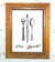 Bon Appetit Fork Knife Spoon Vintage Image - The Digital Download Shop
