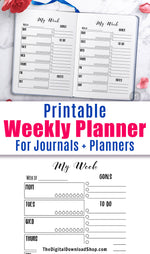 Weekly Planner Bullet Journal Printable