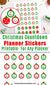 Christmas Countdown Printable Planner Stickers: Ornaments- Use these cute ornament stickers to count down the days and weeks until Christmas! | #plannerStickers #printable #DigitalDownloadShop