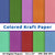 Colored Kraft Digital Paper - The Digital Download Shop