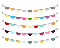 Colorful Bunting Clipart - The Digital Download Shop
