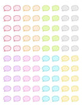 Comment Bubble Printable Planner Stickers