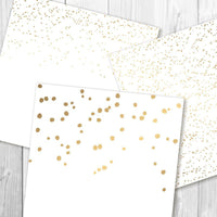Confetti Gold Digital Papers - The Digital Download Shop